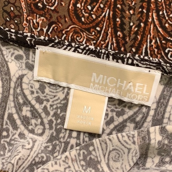 Michael Michael Kors cold shoulders oversized batwings style blouse Size M EUC - Picture 12 of 16